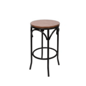 Henry-Backless-Metal-Frame-Stool