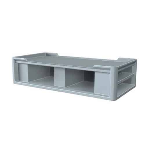 molded plastic cubby bed 1