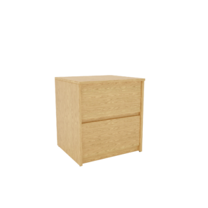 CLAYTON NATURAL OAK 2 DRAWER NIGHTSTAND (N-2BC-2020)
