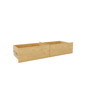 Clayton NATURAL OAK 2 Drawer Under Bed Chest (N-2DWR60)