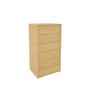 CLAYTON NATURAL OAK 6 DRAWER CHEST (N-6DC-3024)