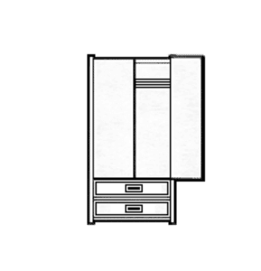 Lucerne-Double-Door-Wardrobe-with-2-Bottom-Drawers-Interior-Shelf-Clothes-Rod