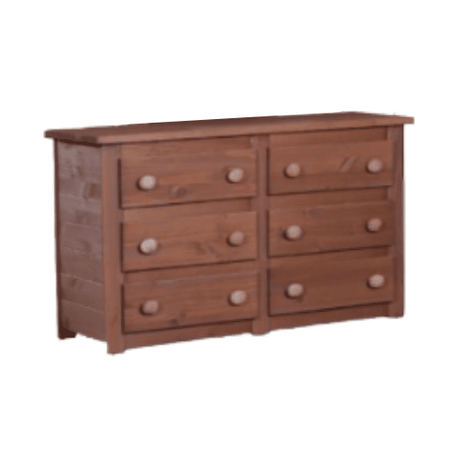 Rustic 6 Drawer Chest