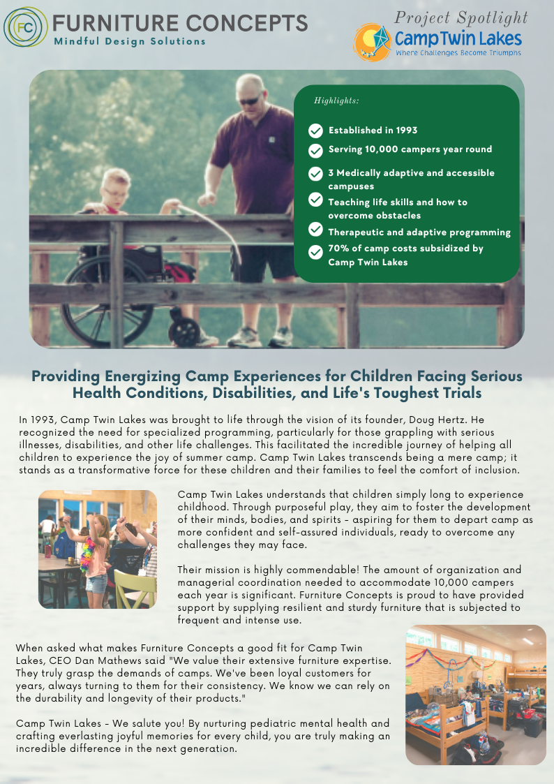 Camp Twin Lakes project spotlight