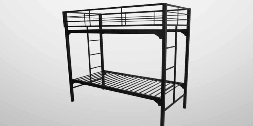 Metal Bunk Bed with Square Tube Deck