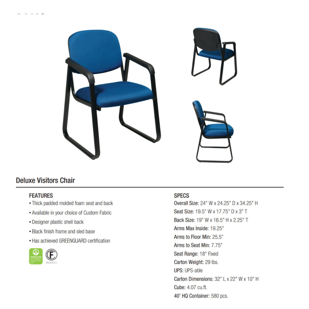 thumbnail interactive-video image 1 of CLATINA Lopez Black Faux Leather Mid-Back Guest Chair With Sled Base - Office Reception Side Chair 1 of 3