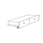 Evy 2 Drawer Under Bed Chest (S2-2DWR)