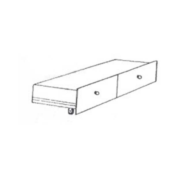 Evy 2 Drawer Under Bed Chest (S2-2DWR)