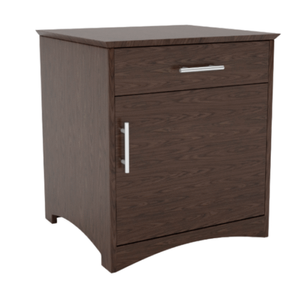 : Evy Nightstand w/Top Drawer & Compartment Door (S2-BCDD-2020)