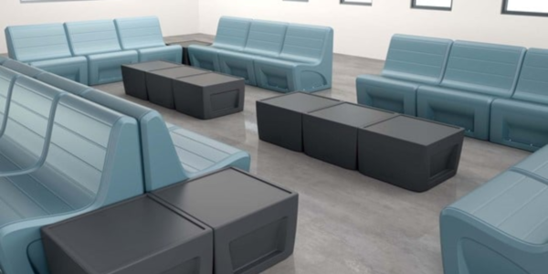 Custom Molded Plastic Seating Group - Image 6