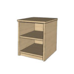 Clayton Narrow 2 Shelf Nightstand (N-PED-2OC)