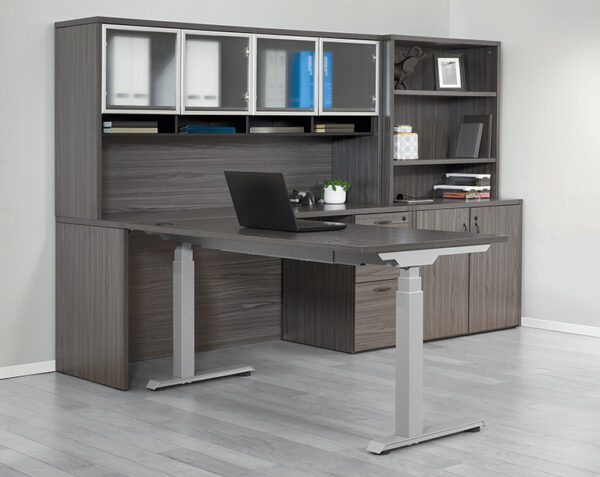 Napa Slate Grey Workstation with Ascend (NAPSGW-108X84-R1)