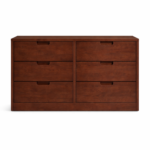Williamsburg Dark Cherry 6 Drawer Dresser (B4001-50) (QUICK SHIP)