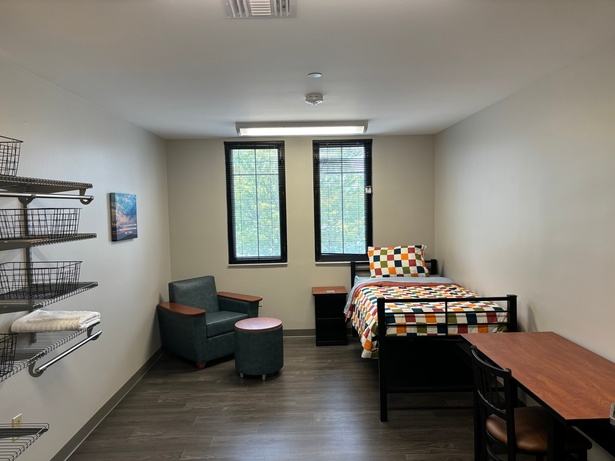 Resident bedroom furniture at The Salvation Army recovery home