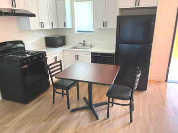 Apartment kitchen and dining furniture at Shawnee