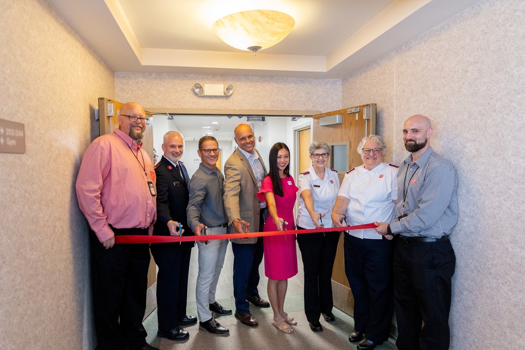 Ribbon-cutting ceremony at The Salvation Army recovery home