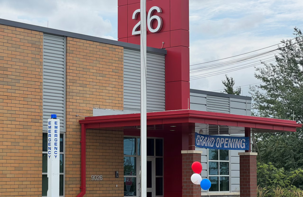 Cleveland Fire Station 26 exterior in the Kinsman neighborhood