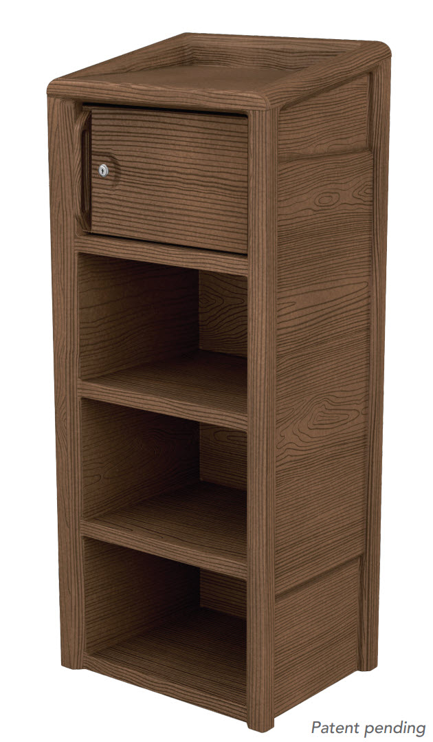 SEQUOIA™ Lockable Walnut Wardrobe (221)