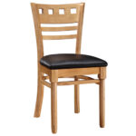 Venus Wood Dining Chair - Natural (6121-N)